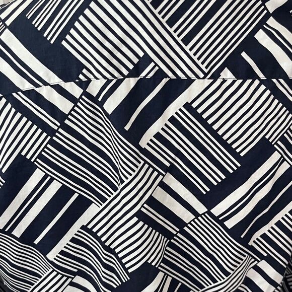 Ralph Lauren Navy and White Striped Button Down Shirt - Picture 8 of 9